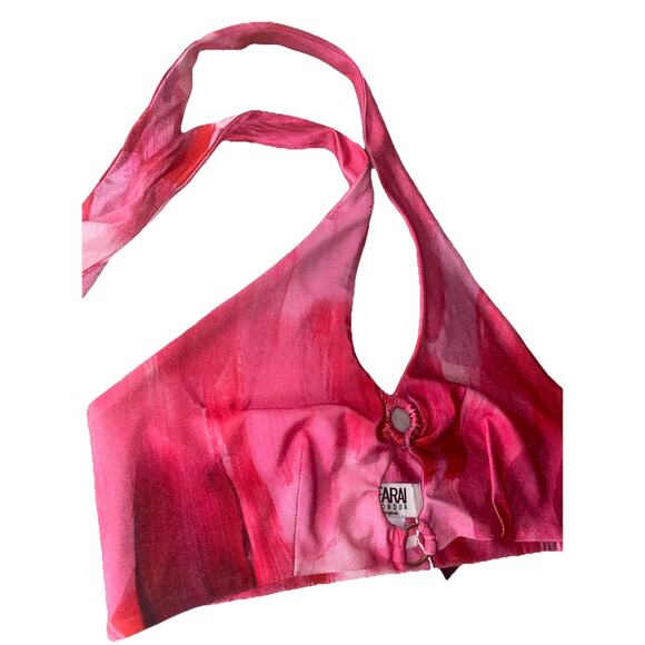 Farai London x Revolve Eko Pink Halter Top and Skirt Set - Picture 6 of 16